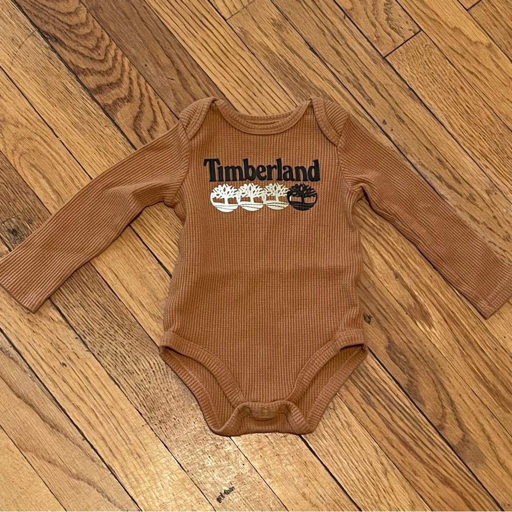 Timberland Long Sleeve Onesie, Size 12 Months